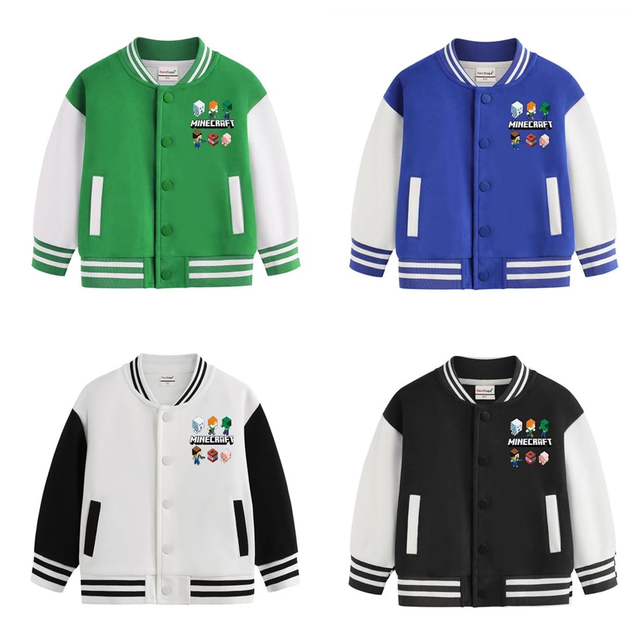 Amazon | [nicepuss] マインクラフト 野球服 子供用 ジャケット